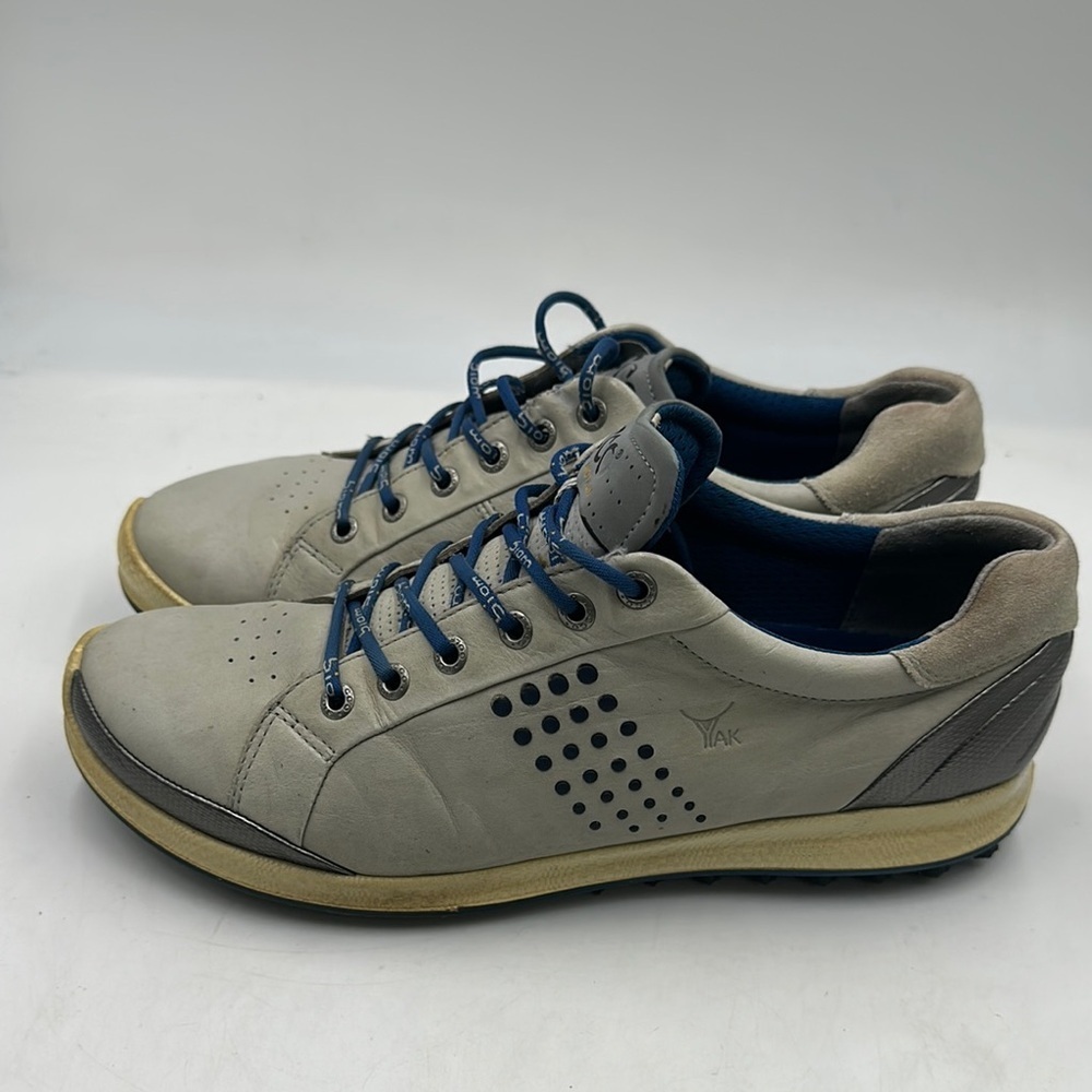 ECCO Biom Hybrid 2 Hydromax Yak Leather Spikeless Golf Shoe size 8.5